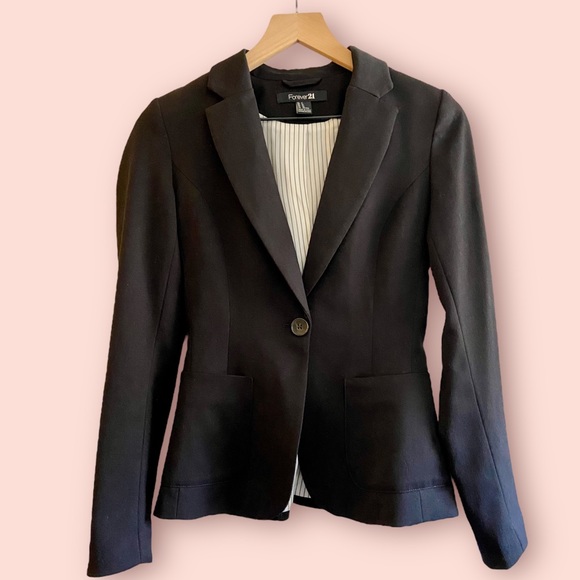 Forever 21 Jackets & Blazers - Forever 21 Black Dress Coat